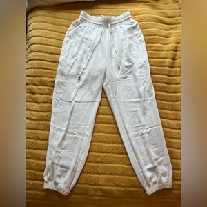 Amazon Cropped White Joggers